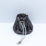 Grande bourse Noir A grosses paillettes