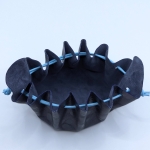 Grande bourse Bleu nuit Motif bulles