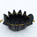 Grande bourse Noir Effet mosaïque