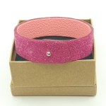 Bracelet perlé rose