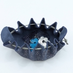 Grande bourse Bleu gris Pailleté