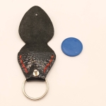 Étui à médiator Noir grainé vernis