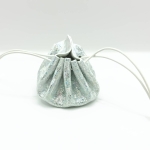 Petite bourse Blanc argenté Holographique