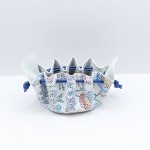 Petite bourse Blanc A motif fleuri coloré