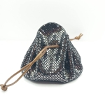 Grande bourse Noir A grosses paillettes