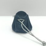 Petite bourse Noir Motif léopard