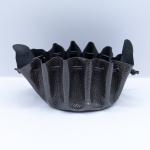 Grande bourse Noir Grainé vernis