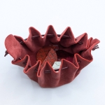 Grande bourse Rouge brut Pailleté doré