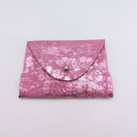 Porte-cartes Rose Barbie métallisé