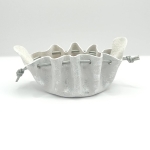 Petite bourse Blanc nuancé argent