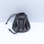 Grande bourse Noir Grainé vernis