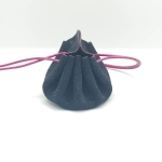 Petite bourse Bordeaux Pailleté rose