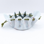 Petite bourse Blanc fleuri