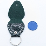 Étui à médiator Vert imitation serpent