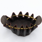 Grande bourse Marron foncé Imitation crocodile