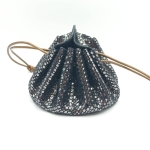 Grande bourse Noir A grosses paillettes