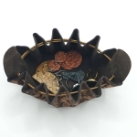 Grande bourse Bronze A gros motifs vintage