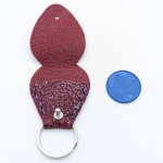 Étui à médiator Bordeaux imitation léopard