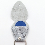 Étui à médiator Argent imitation serpent