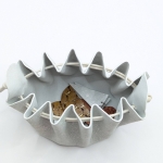 Grande bourse Vert d’eau Effet craquelé