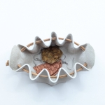 Petite bourse Beige clair Imitation galuchat