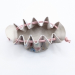 Petite bourse Beige rosé fleuri