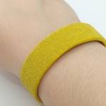 Bracelet perlé jaune