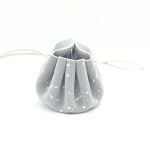 Petite bourse Gris moucheté blanc