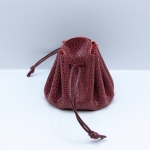 Grande bourse Rouge bordeaux Imitation galuchat