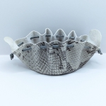 Grande bourse Gris clair Effet serpent