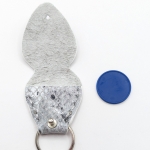 Étui à médiator Argent imitation serpent