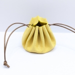 Grande bourse Jaune Grainé