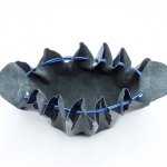 Grande bourse Bleu foncé Vernis