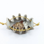 Petite bourse Bronze à petites paillettes