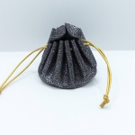 Grande bourse Noir Effet mosaïque