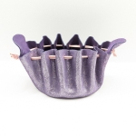 Grande bourse Violet Pailleté