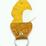 Étui à médiator Orange imitation crocodile