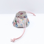 Petite bourse Beige rosé fleuri