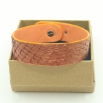 Bracelet orange irisé en saumon