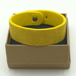 Bracelet perlé jaune