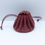 Grande bourse Rouge bordeaux Imitation galuchat