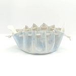 Grande bourse Bleuté argenté métallisé