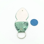 Étui à médiator Vert menthe imitation serpent