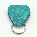 Étui à médiator Turquoise imitation crocodile
