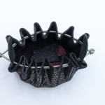 Grande bourse Noir A grosses paillettes