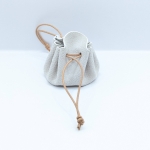 Petite bourse Beige clair Imitation galuchat