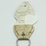 Étui à médiator Beige imitation crocodile