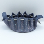 Grande bourse Bleu gris Pailleté