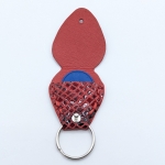 Étui à médiator Rouge et noir imitation serpent