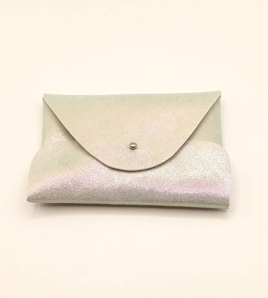 Porte-cartes Irisé vert d’eau